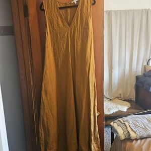 Banana Republic Mustard Maxi Dress